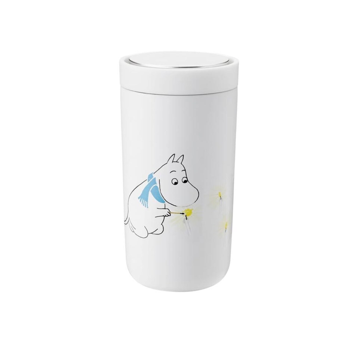 Kubek podróżny 200 ml (biały) Moomin To Go Click Stelton