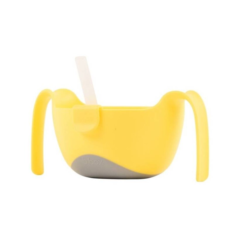 Miseczka ze słomką dla dziecka, Lemon Sherbet, b.box