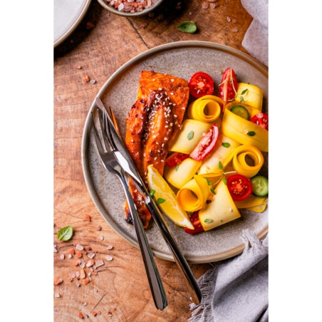 Sztućce srebrne Tsubame 24 szt. Japońska stal 18/10 SUS304 Ręcznie polerowane Połysk Na prezent