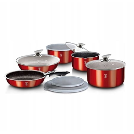 Zestaw 12 elementów garnki, patelnie, akcesoria BerlingerHaus BH-1674