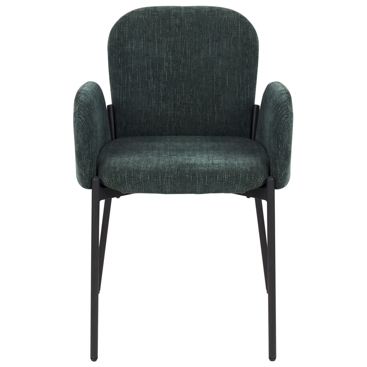 Zestaw 2 krzeseł do jadalni ciemnozielone ALBEE