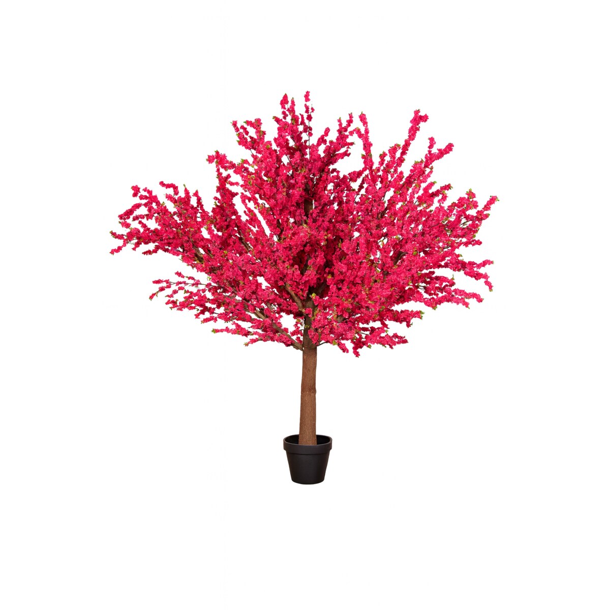 Drzewo kwitnącej wiśni z różowymi kwiatami na naturalnym pniu 250 cm x 250 cm