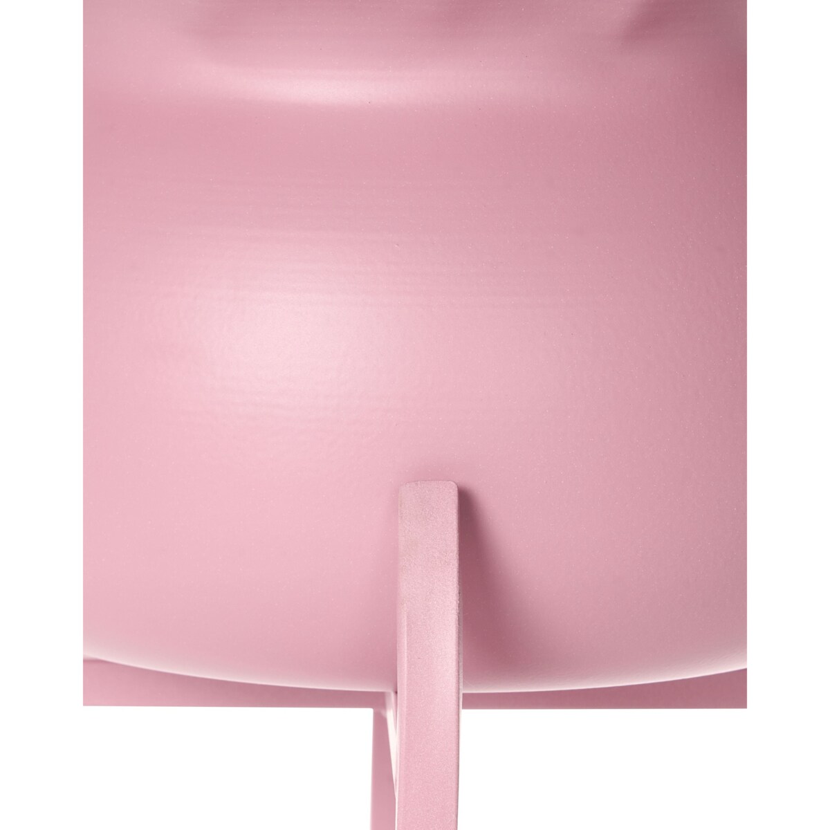 Doniczka na nóżkach MOKUREN Metal 25 cm Różowy