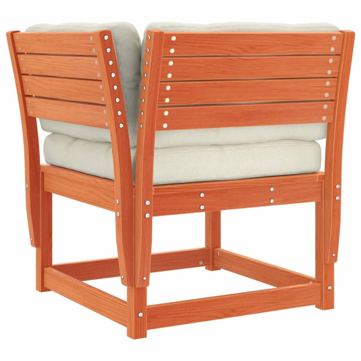 vidaXL 8-cz. zestaw mebli ogrodowych z poduszkami, woskowy brąz, sosna