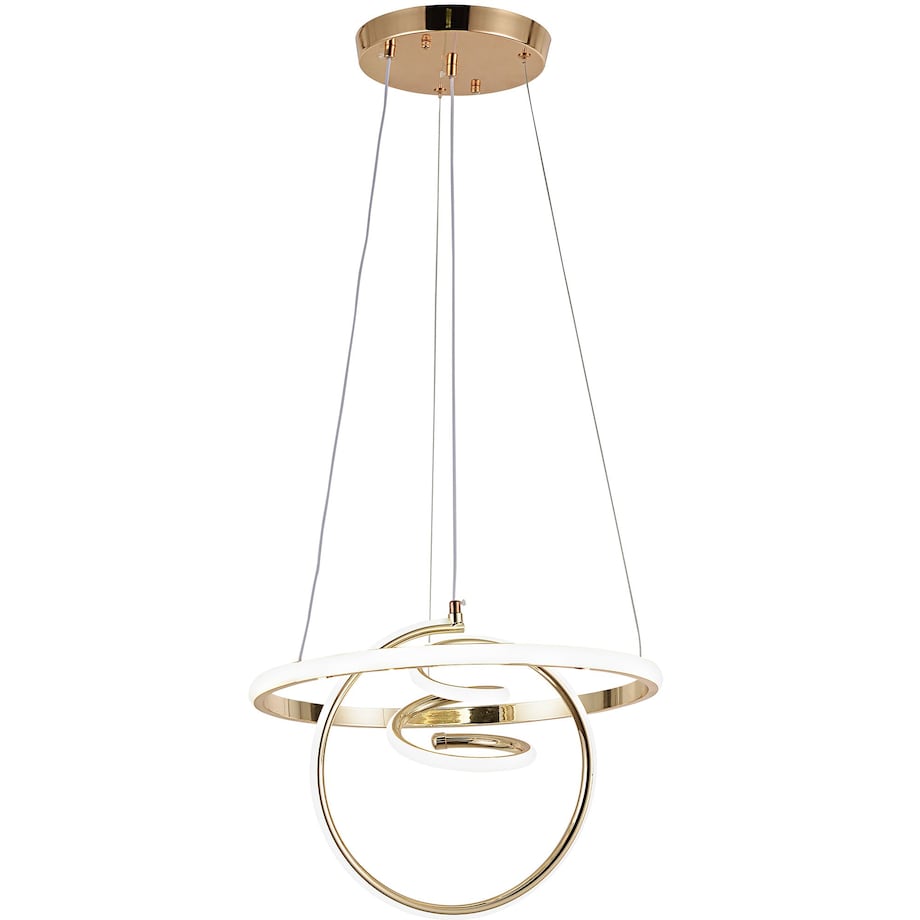 Lampa Sufitowa Wisząca G066-Cp Led Złoty, Metal