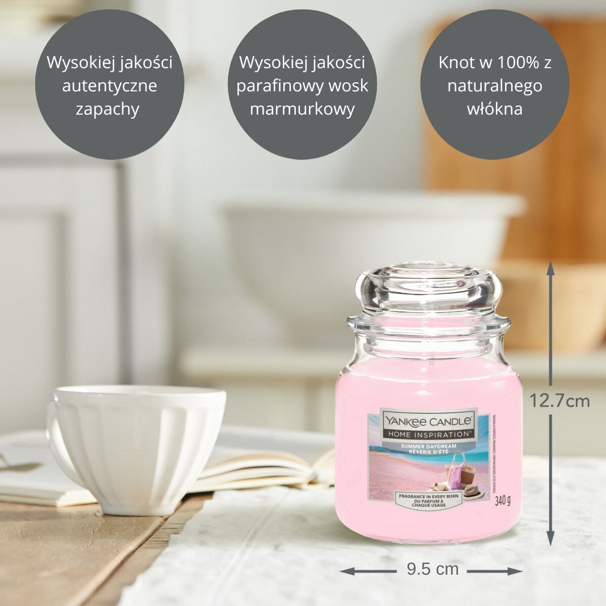 HI świeca średnia SUMMER DAYDREAM