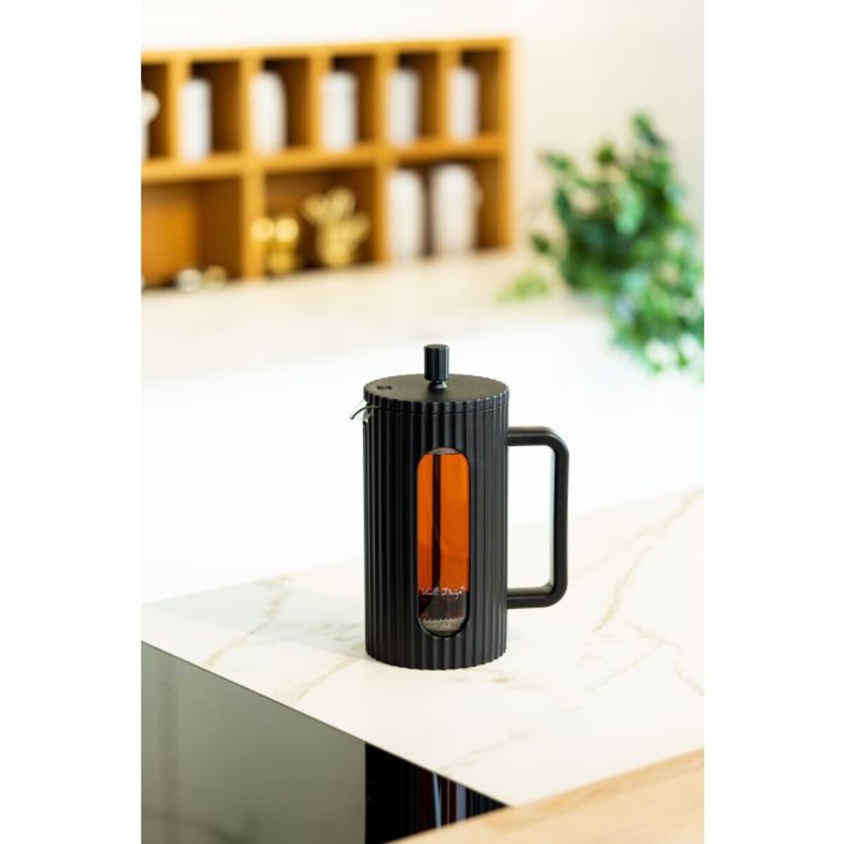 Zaparzacz do kawy i herbaty 1000 ml Livio czarny 0725