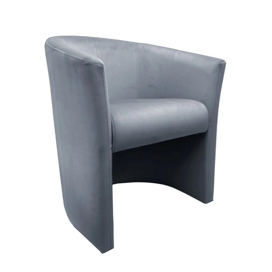 Fotel MAROS BL VELVET ciemno szary