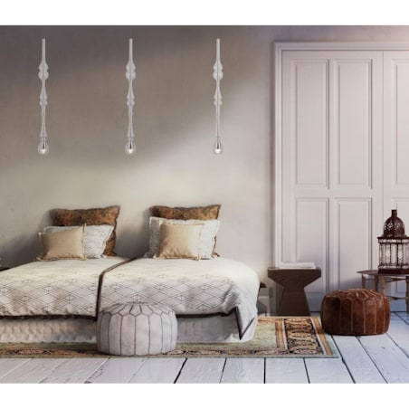 LAMPA wisząca MURANO D P0248 Maxlight szklana OPRAWA sopel LED 3W 3000K zwis sopel