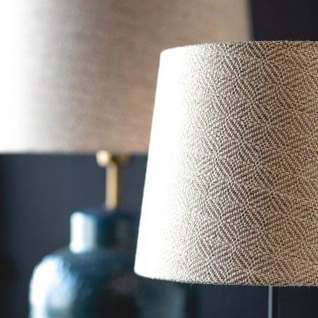 ABAŻUR NA ŻARÓWKĘ KLOSZ 26cm E27 E14 DO LAMPY STOJĄCEJ WISZĄCEJ SZARY BOHO