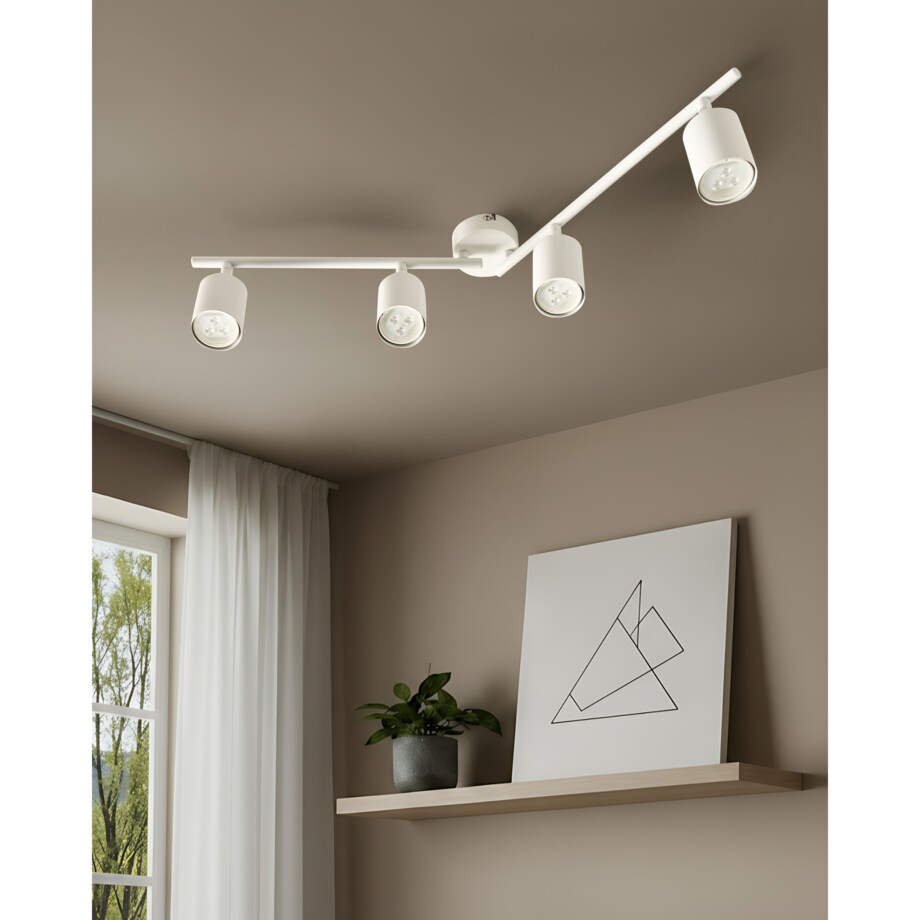 Lampa spot 4-punktowa NYANDO Metal Biały