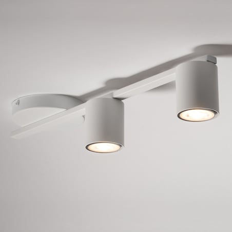 Białe spoty Sky salonowa lampa natynkowa nad łóżko