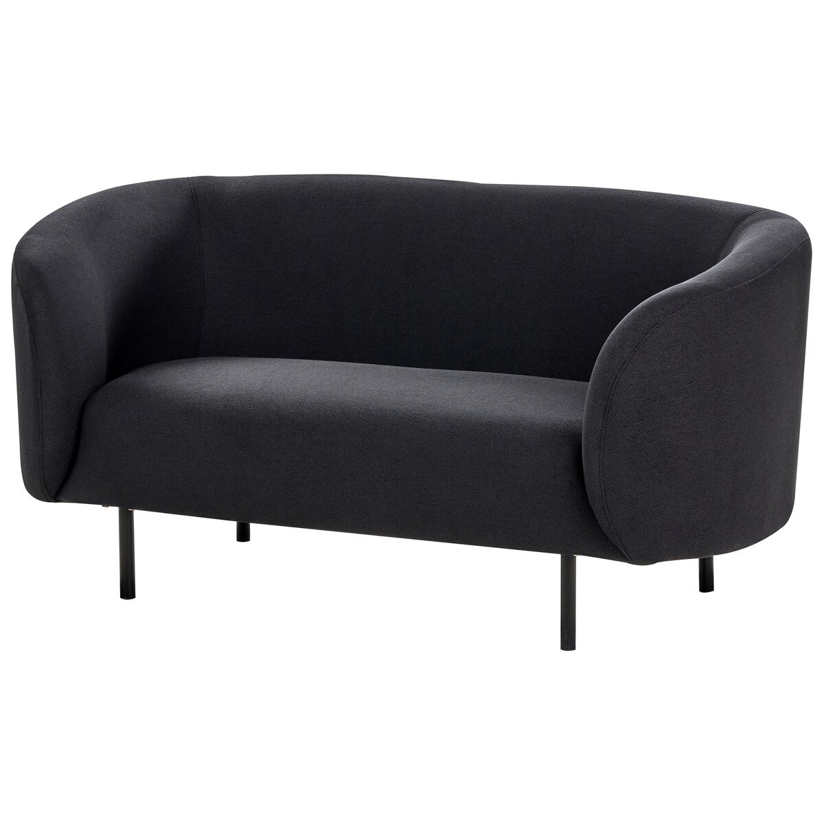Sofa dla 2 osób LOEN Czarny