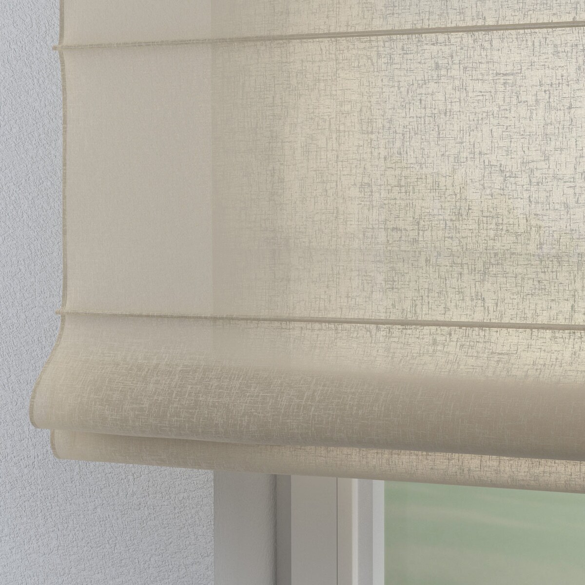 Roleta rzymska Verona 160x170 prześwitujący beżowy