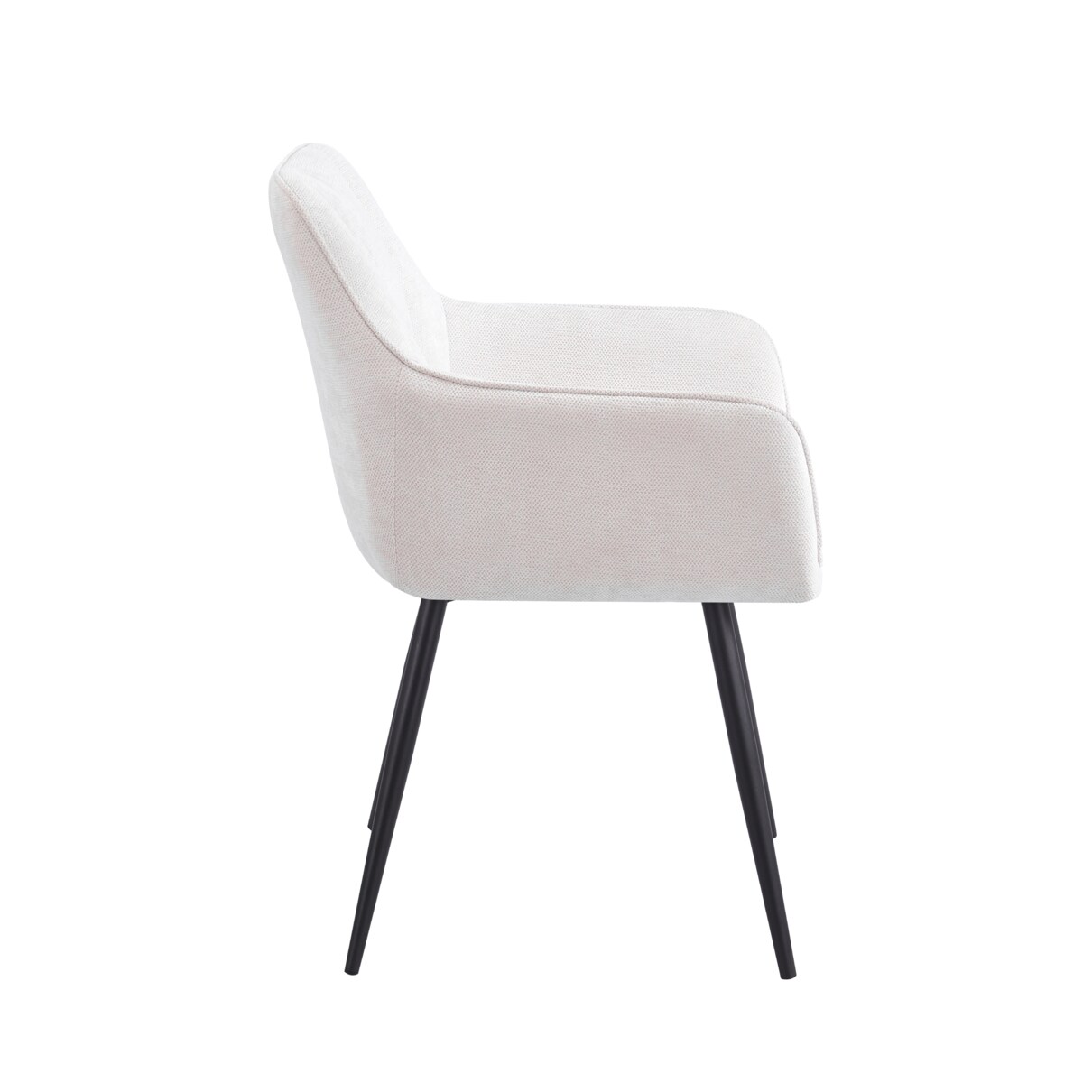 Krzesło beżowe tkanina ADELE II nowoczesne do salonu jadalni