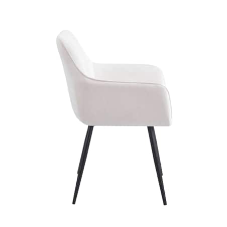 Krzesło beżowe tkanina ADELE II nowoczesne do salonu jadalni