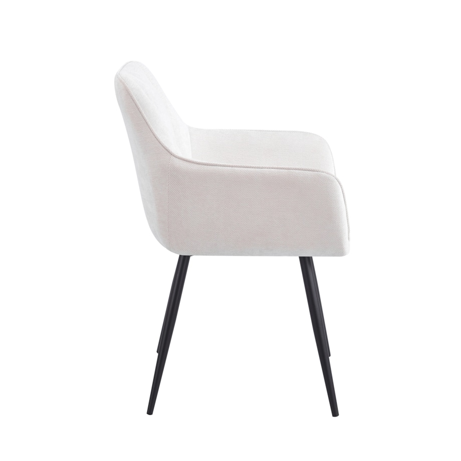 Krzesło beżowe tkanina ADELE II nowoczesne do salonu jadalni