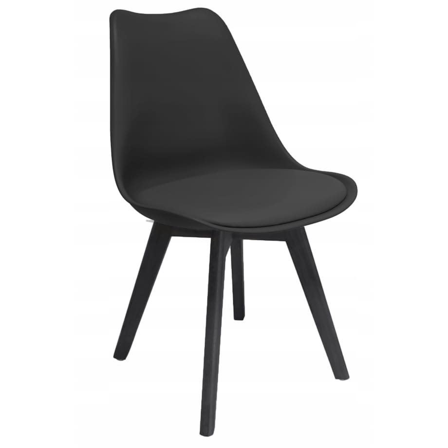 Krzesło kuchenne ekoskóra OSLO czarne