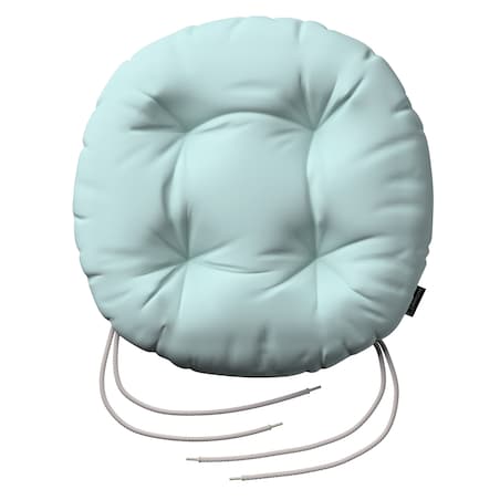 Poduszka na krzesło Adam, pastelowy błękit, fi 40 x 8 cm, Cotton Panama