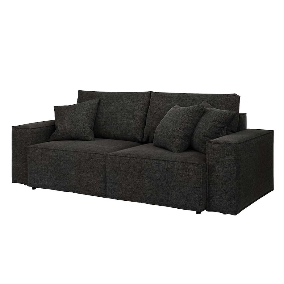 Melow 3-osobowa rozkładana sofa - antracytowa