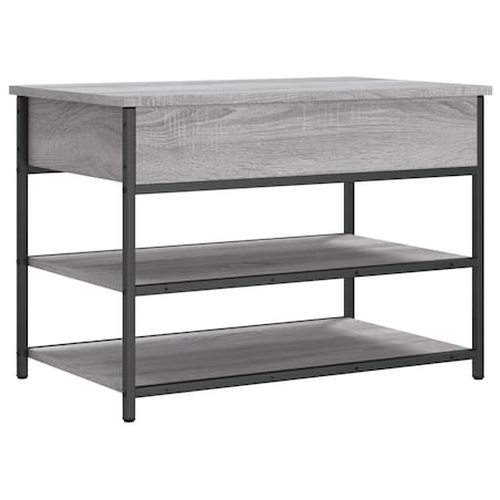 vidaXL Ławka na buty, szary dąb sonoma, 70x42,5x50 cm