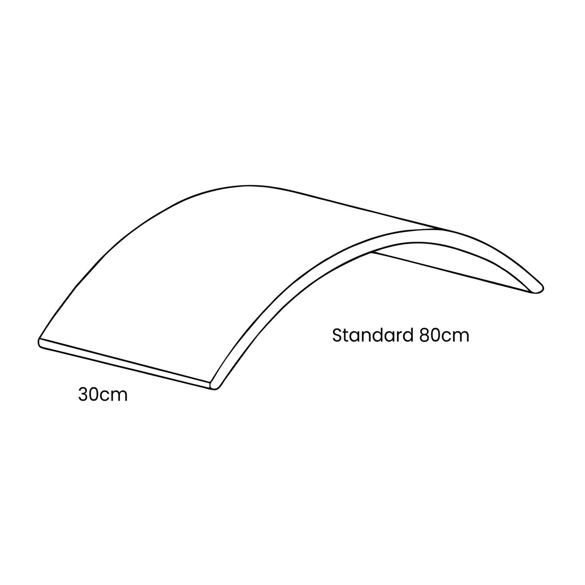 Deska do Balansowania z Filcem 80x30cm dla Dzieci, Niebieski Balance Board, Filc Niebieski