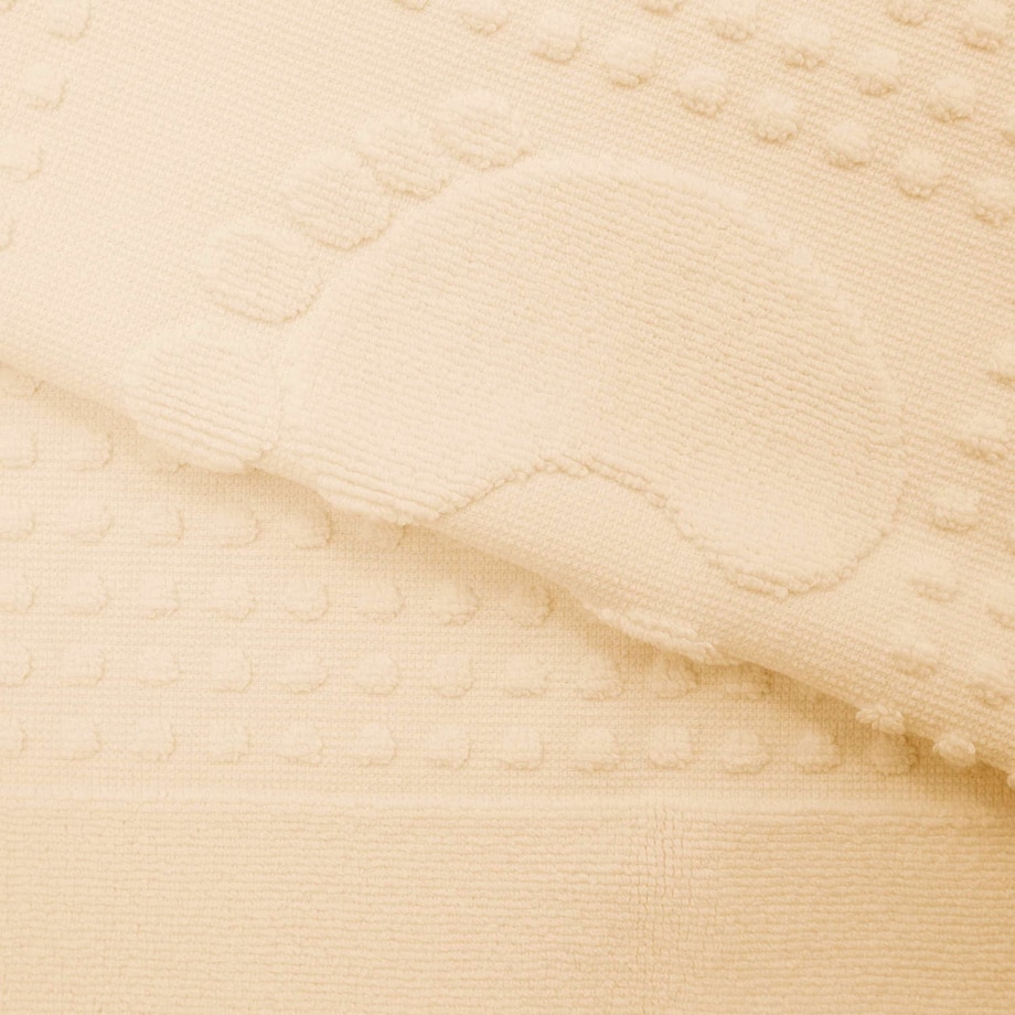 Dywanik łazienkowy 50x70 Stopki, 100% bawełna, kolor krem