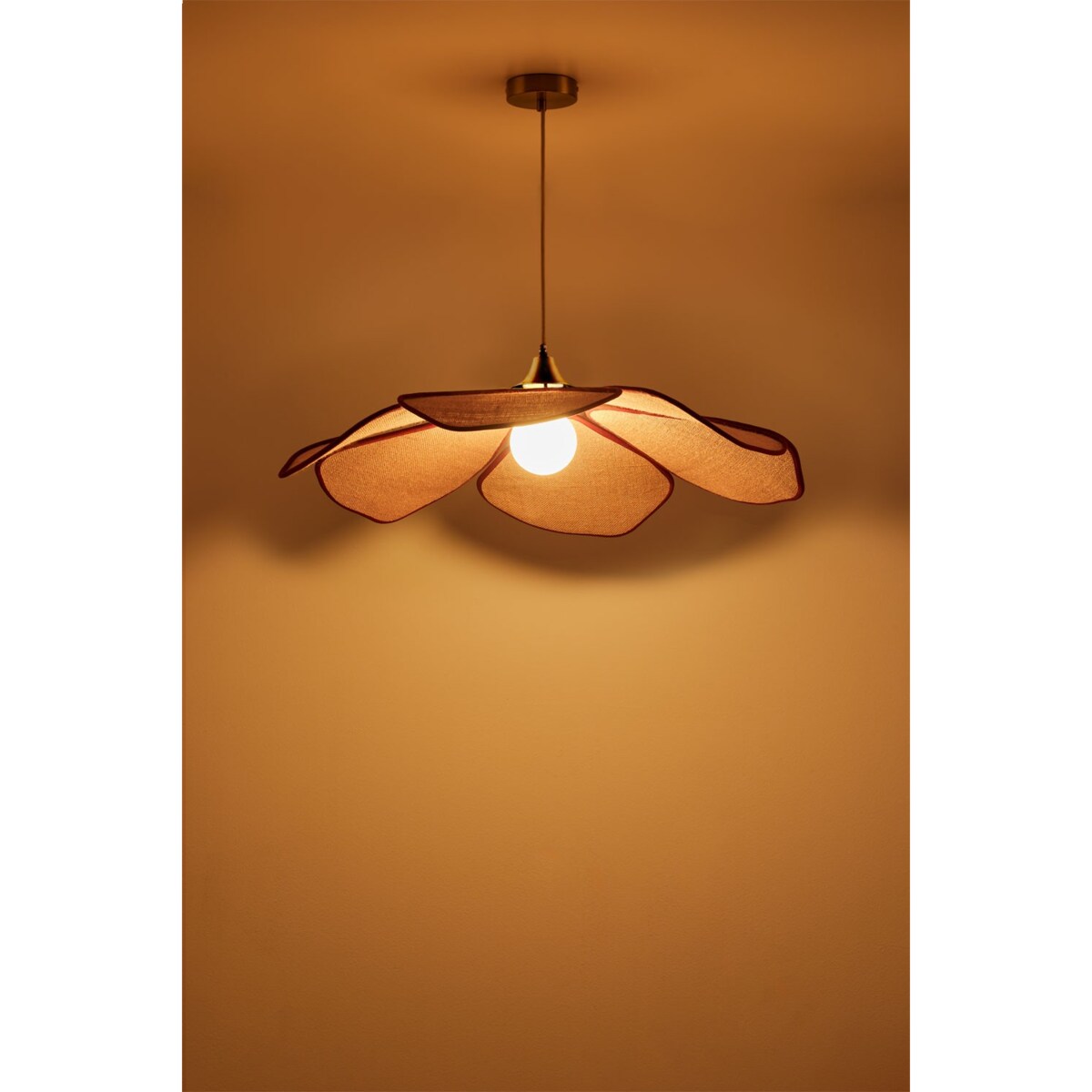 Lampa sufitowa różowa Benavid Ø75 cm