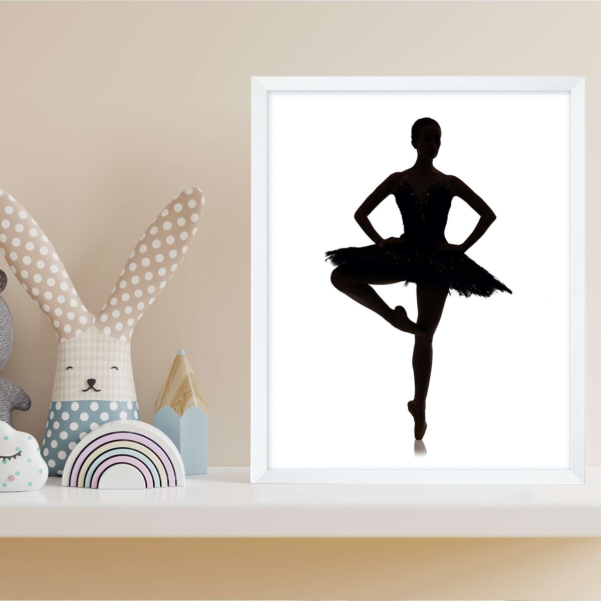 Ramka Na Zdjęcia 18X24 Cm Plakaty Rama Na Nóżce Stojąca Dekoracja Biała