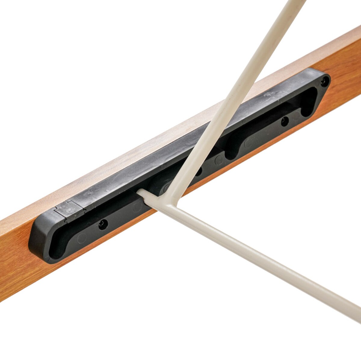 Leżak ogrodowy z aluminium składany Na taras balkon Wygodny regulowany beż