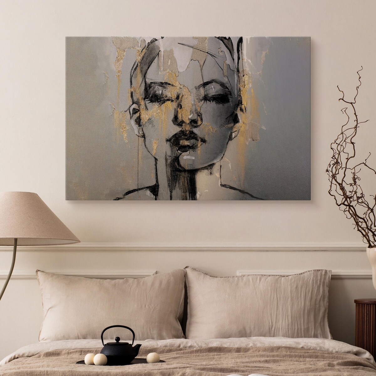 Obraz do Salonu PORTRET Kobiety Abstrakcja, 100 x 70 cm, Muralo