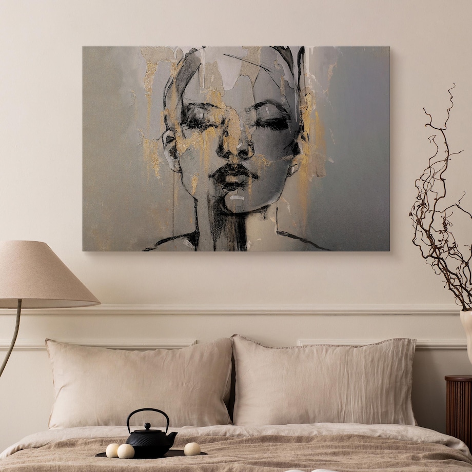 Obraz do Salonu PORTRET Kobiety Abstrakcja, 100 x 70 cm, Muralo