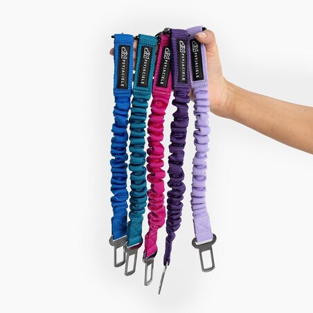 Pasy samochodowe z amortyzarotem "Pink AF" - Rodzaj: Mały karabinek