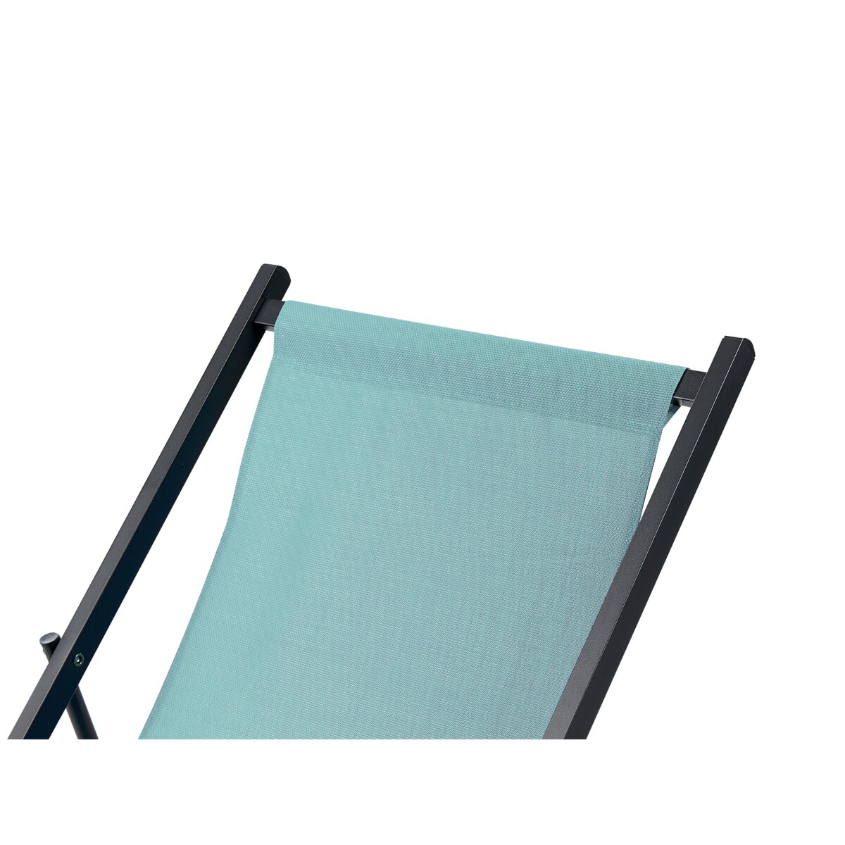 Leżak ogrodowy turkusowo-czarny LOCRI II