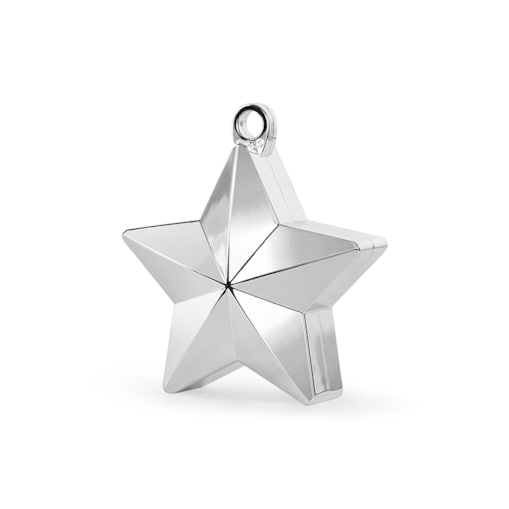 Ciężarek do balonów Gwiazdka, srebrny