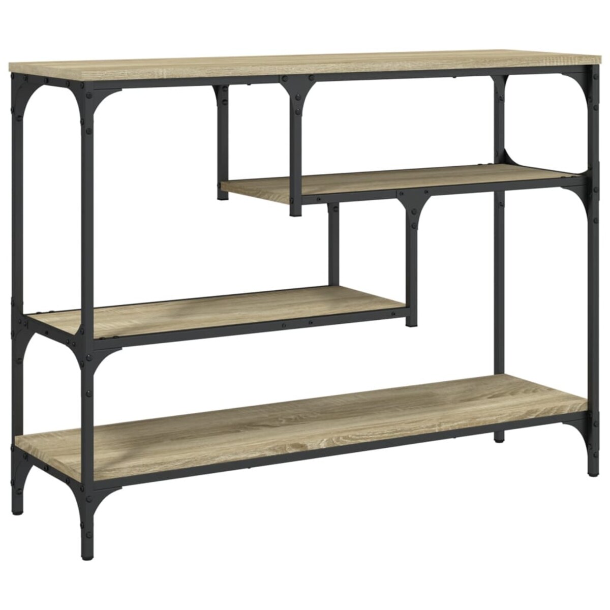 vidaXL Stolik konsolowy, dąb sonoma, 100x30x75 cm