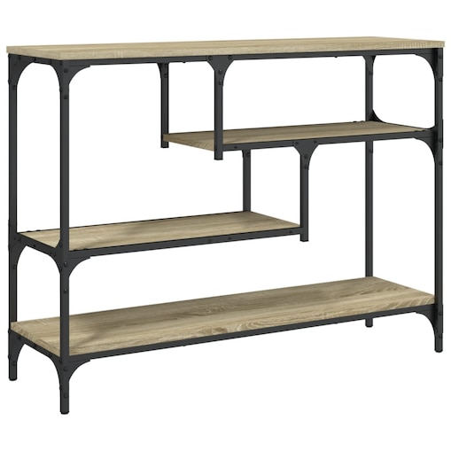 vidaXL Stolik konsolowy, dąb sonoma, 100x30x75 cm