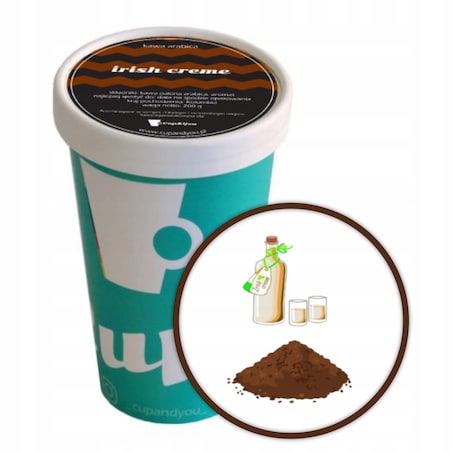 Kawa aromatyzowana deserowa smak IRISH CREME mielona ARABICA PREMIUM 200g - kawa smakowa