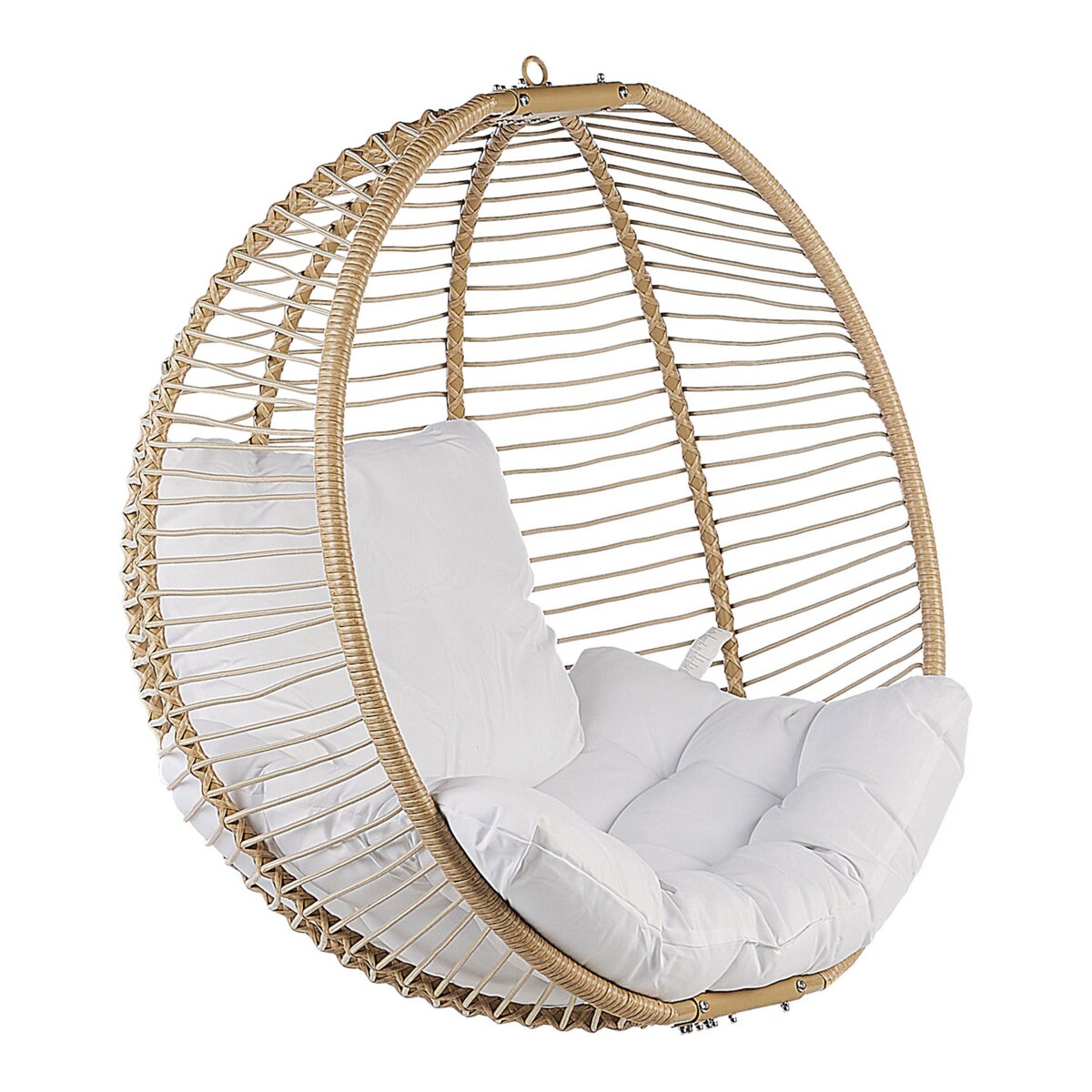 Fotel wiszący ze stojakiem ARCO Metal Beżowy