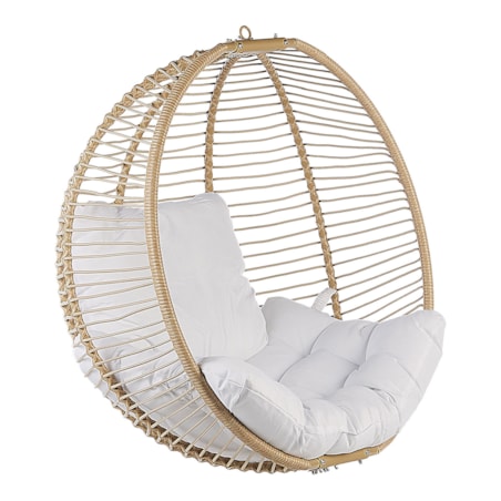 Fotel wiszący ze stojakiem ARCO Metal Beżowy