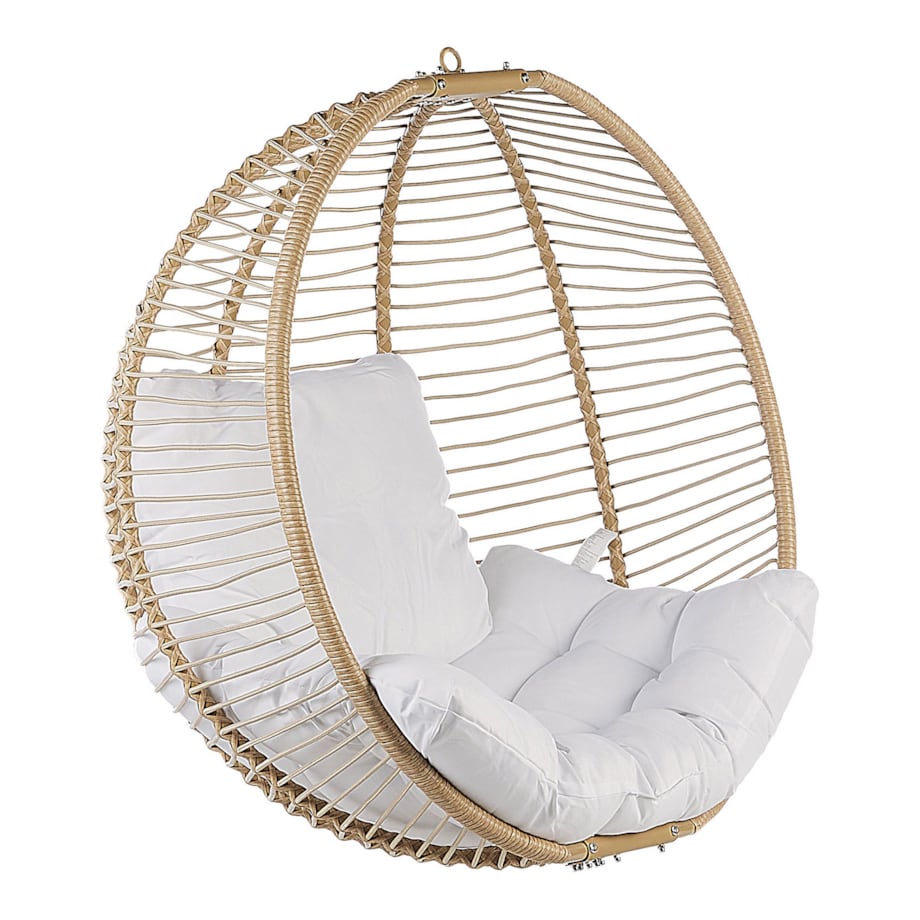 Fotel wiszący ze stojakiem ARCO Metal Beżowy