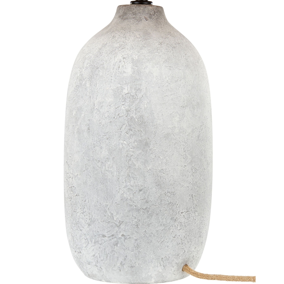 Lampa stołowa ceramiczna szara MATILDE
