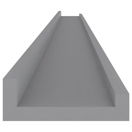 vidaXL Półki ścienne, 2 szt., szare, 115x9x3 cm