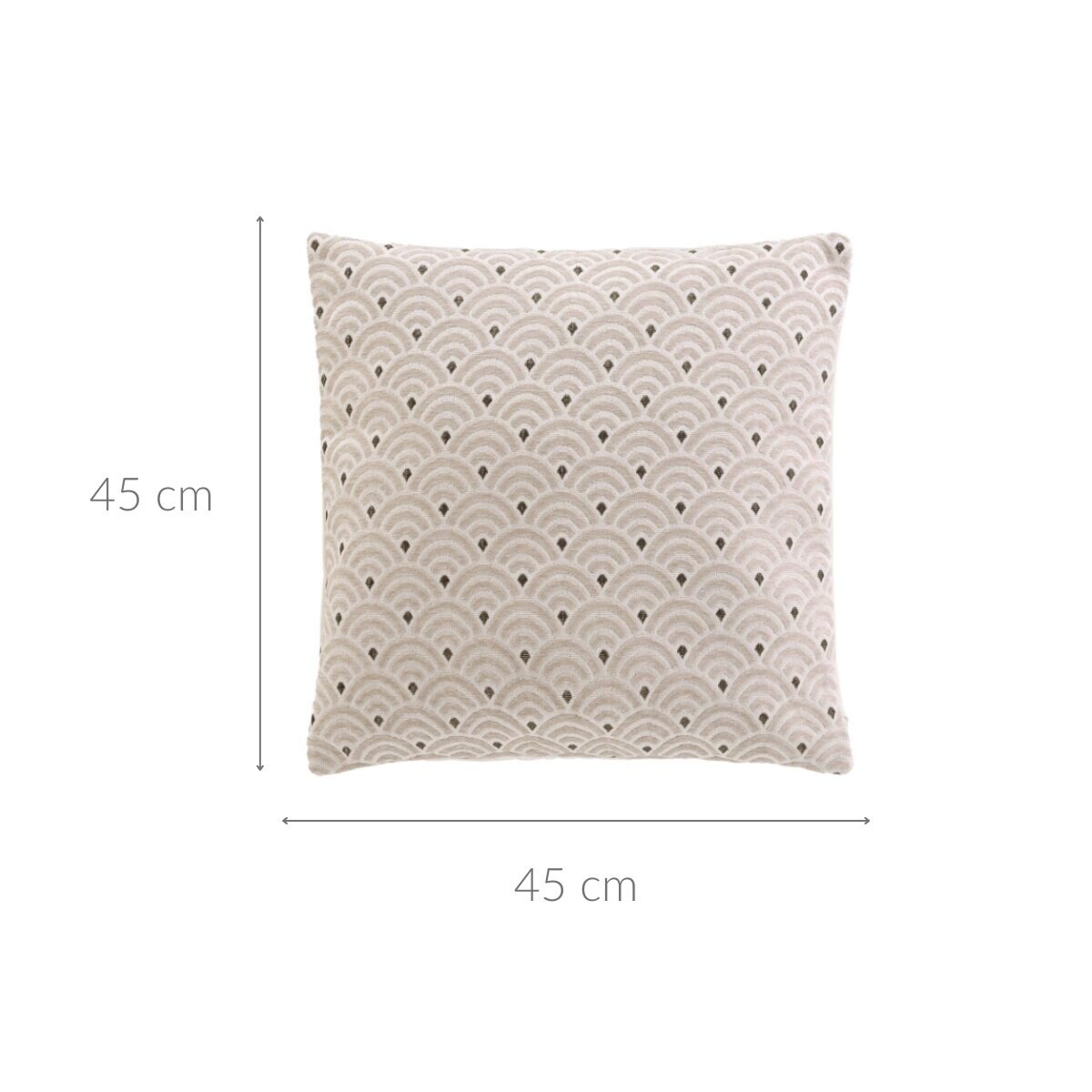 Poduszka ozdobna z żakardową poszewką, 45 x 45 cm