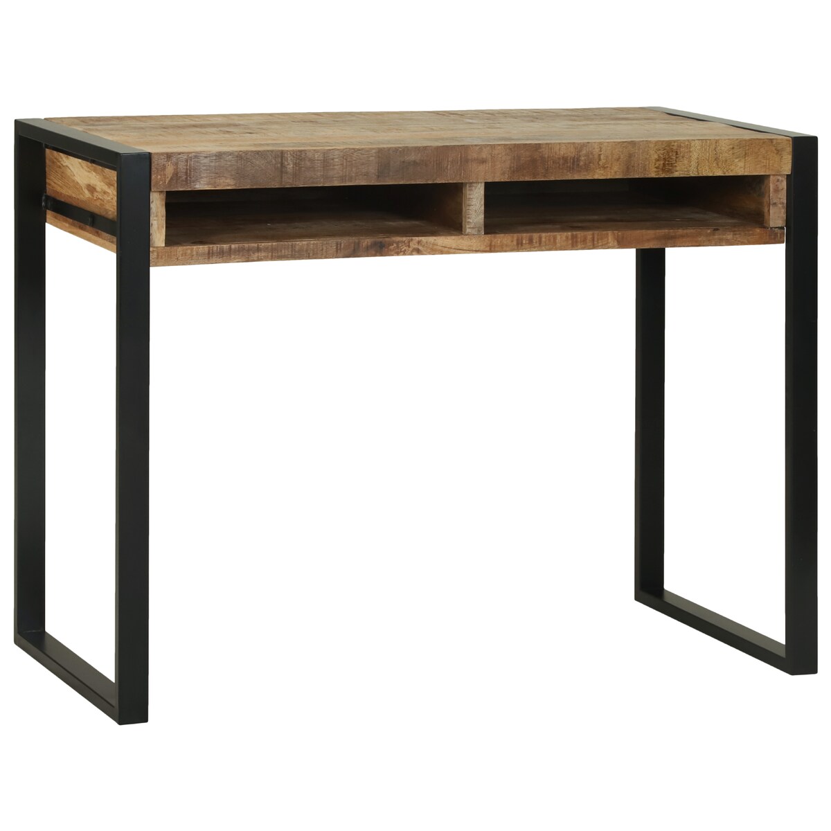 vidaXL Toaletka z lustrem 100x50x75 cm z litego drewna mango