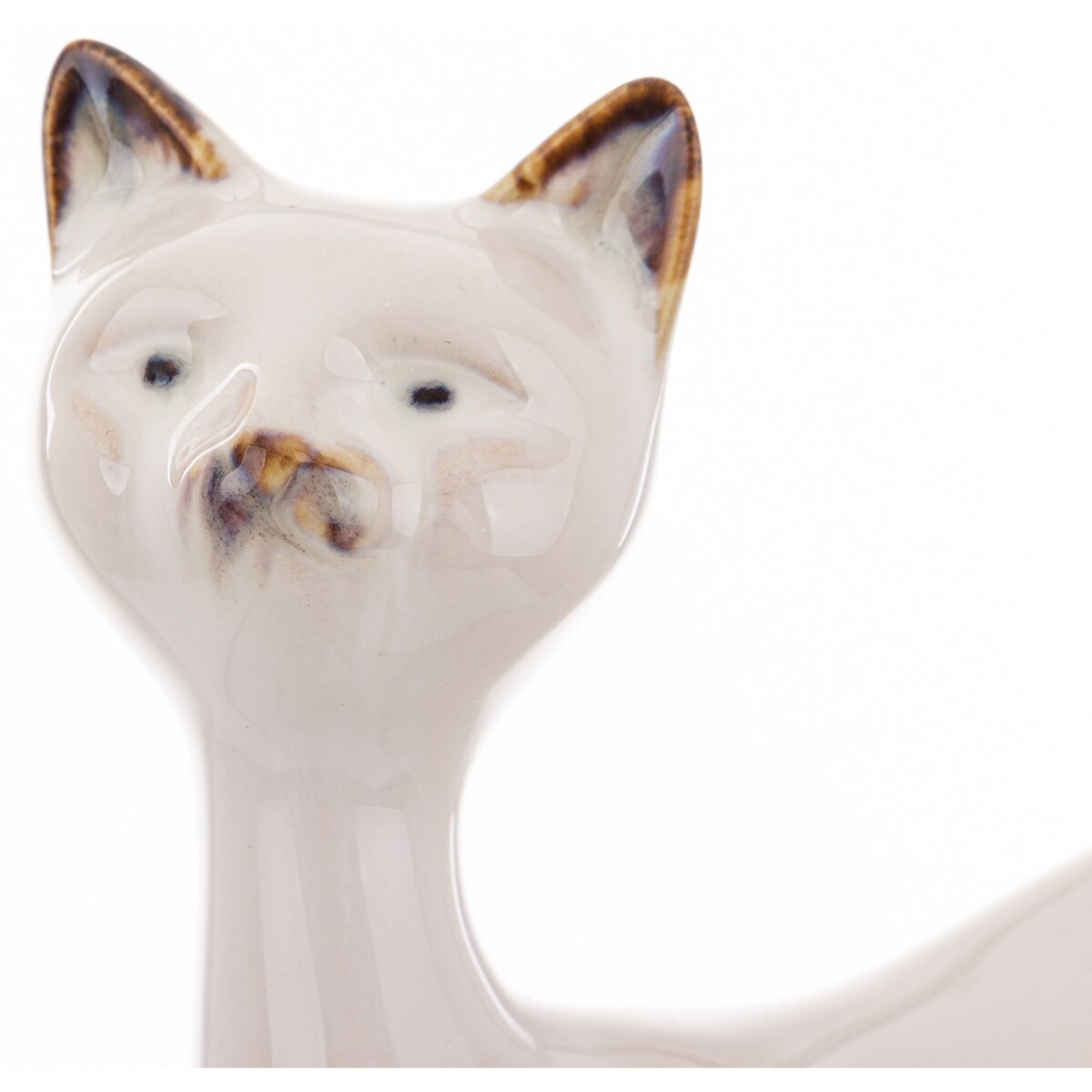 Dekoracja - ceramiczna figurka kota 16x11x5 cm KATTUNGE