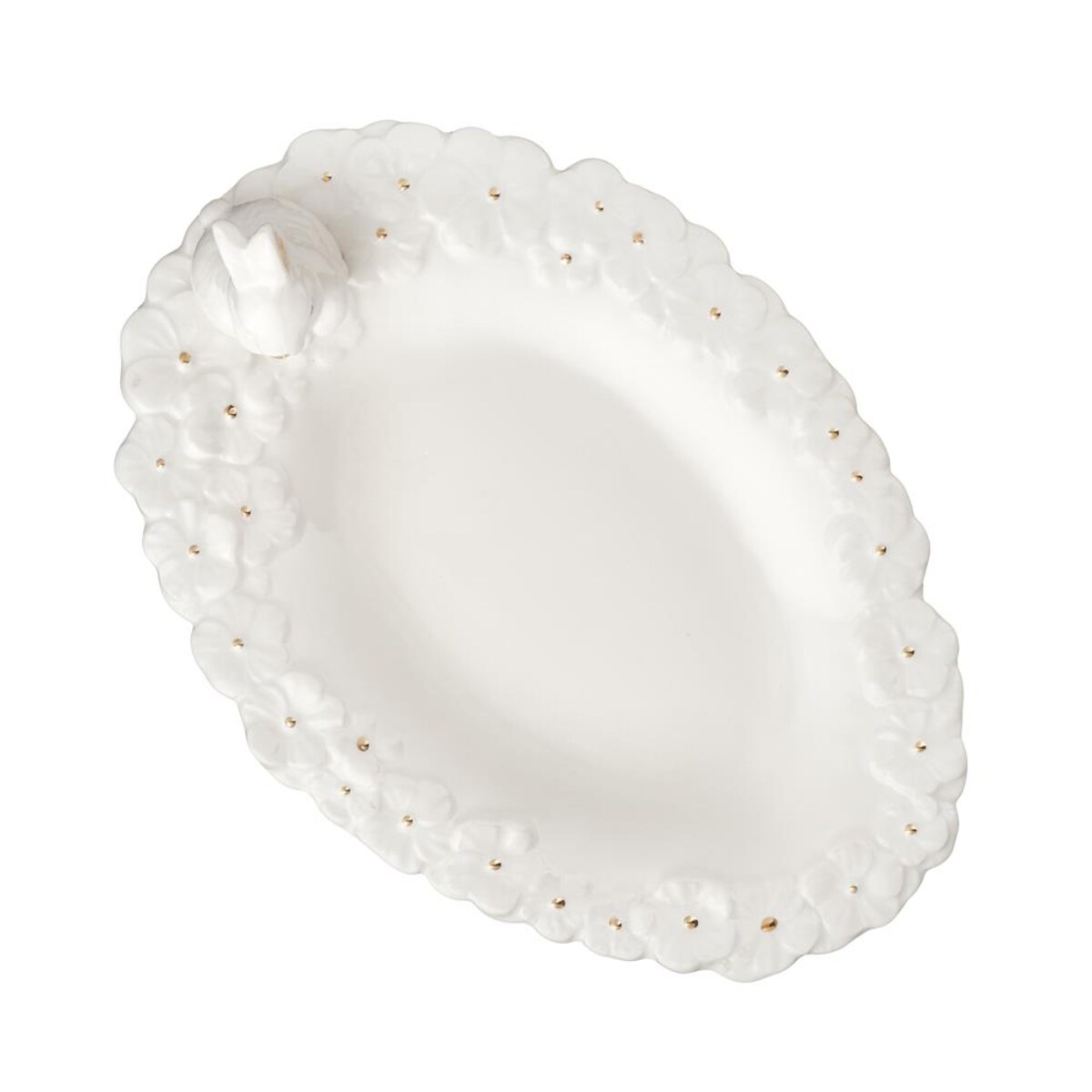 VILLA ITALIA Półmisek wielkanocny z zajączkiem 26 cm owalny BUNNY