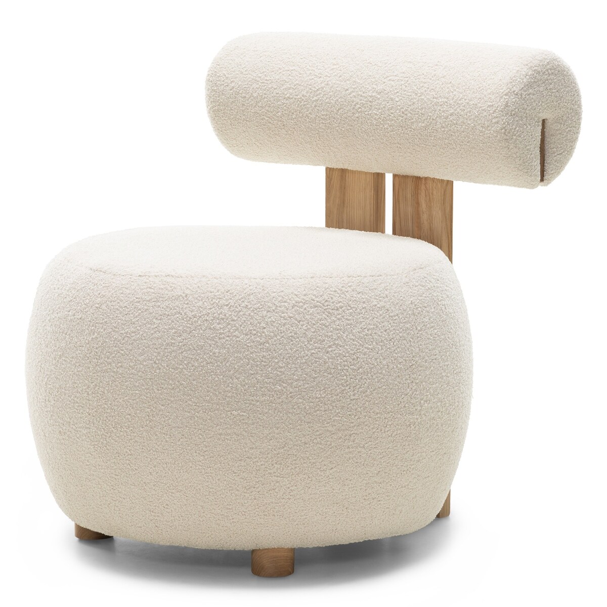 Fotel tapicerowany HANNI jasnobeżowy 70x63x71 cm