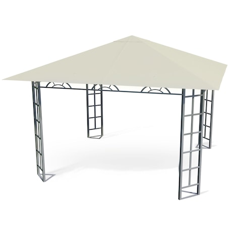 Pawilon ogrodowy namiot 300 x 265 cm + ścianki boczne Plonos beżowy