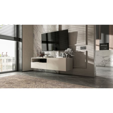 Wisząca Szafka RTV Komoda Loft Kaszmir MAT szuflada 120 cm